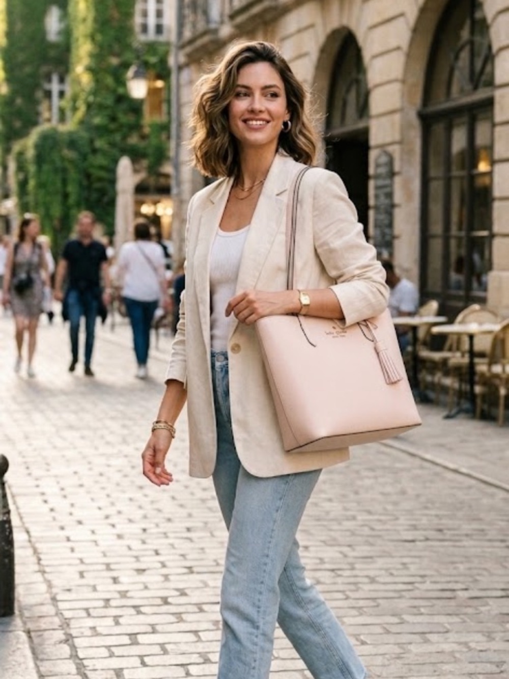 NWOT Kate Spade Mulberry Street Vivian Small Leather Tote w/ Tassel – Blush